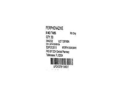 8mg Label (Perphenazine 8mg(sandoz))